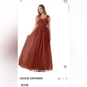 Azazie Zapheira bridesmaid dress Teracotta